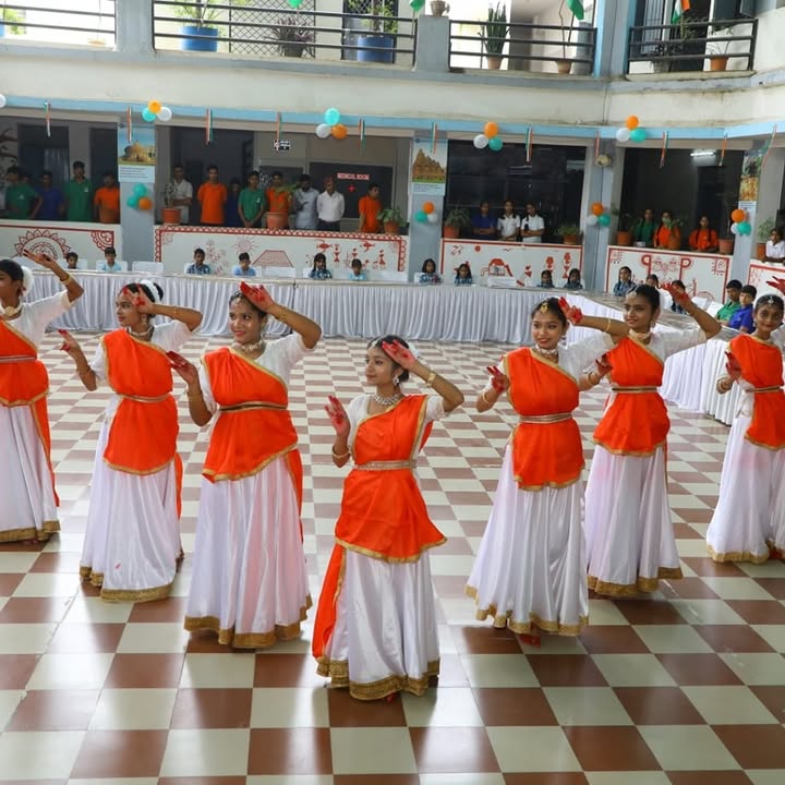 Students performing dance